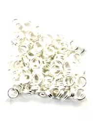 double anneaux 6mm - argent vif