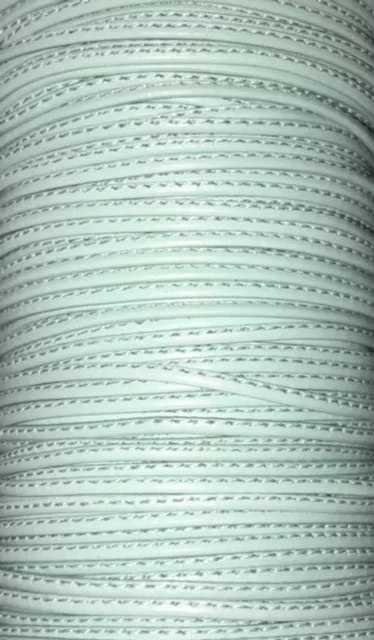 L599 Cuir cousu 1.5mm-43 COULEURS - Celeste