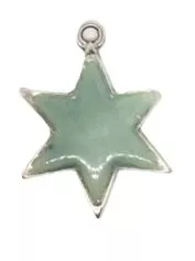 Pendant étoile émaillé, FR - Vert