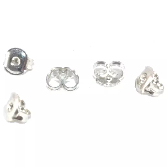 Papillons pour le boucles d'oreilles à clous - Argent antique