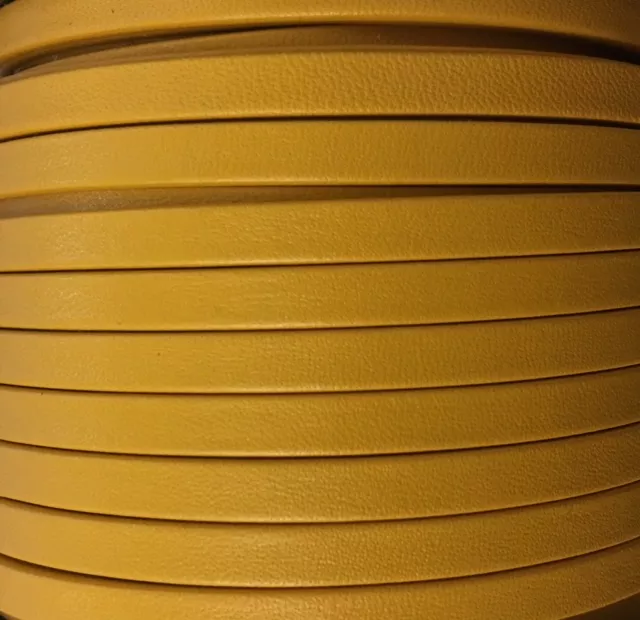 Cuir Chèvre - Plat - 5 mm - moutarde