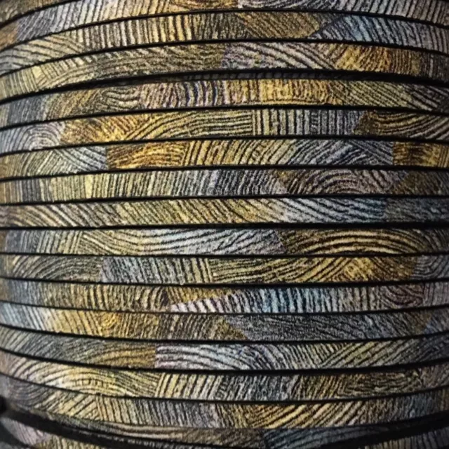 cuir de veau 3mm imprimé, NOUVEAUX MODELES  - Gris bleu arizona