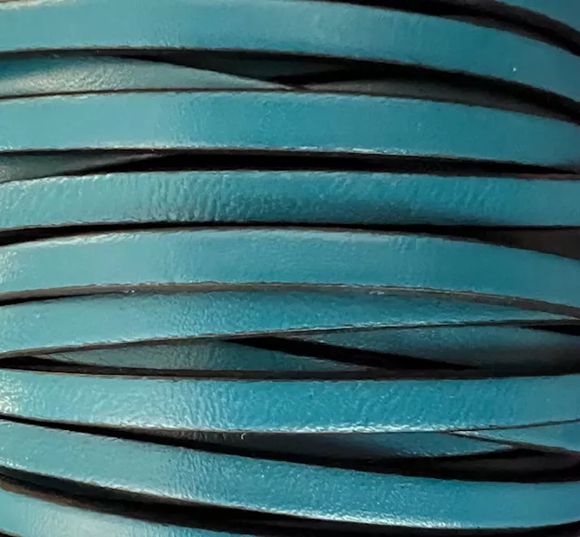 Cuir de veau 5mm-nouvelles couleurs - Turquoise