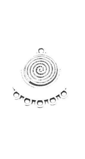 Pendants émaillés pour créer des boucles d'oreilles - Blanc