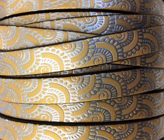 Cuir DE VEAU 10MM BLOMST - jaune citron