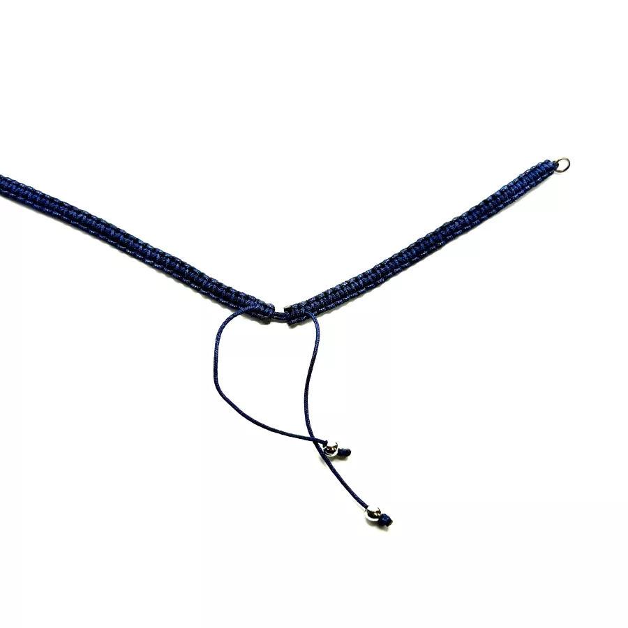bracelet macramé prêt à l'emploi - Bleu marine