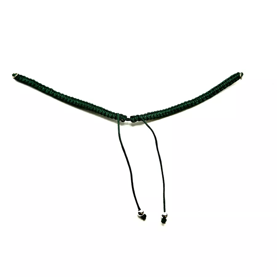 bracelet macramé prêt à l'emploi - Vert foncé