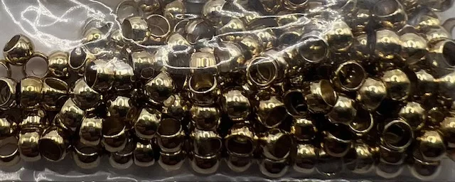 PERLES A ECRASER 2.4 MM argent,arg ant , or rose ou or - Or