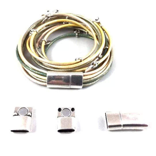 Fermoir aimanté 10x4.5mm  - Argent