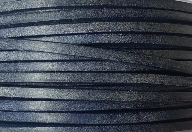 cuir de veau 3 mm vintage-NOUVELLES COULEURS - Bleu pétrole