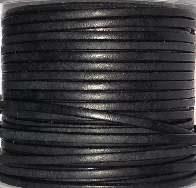 cuir de veau 3 mm vintage-NOUVELLES COULEURS - Noir