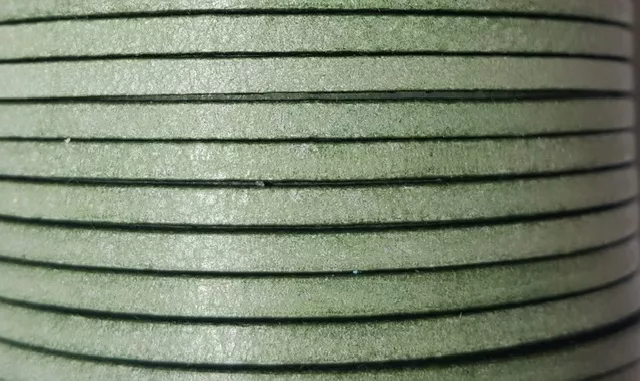 cuir de veau 3 mm vintage-NOUVELLES COULEURS - Vert