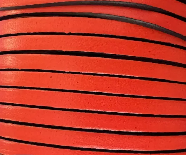 Cuir de veau 5mm-nouvelles couleurs - Corail