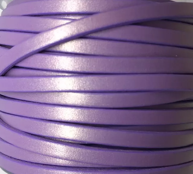 Cuir de veau nacrés 5mm - Violet