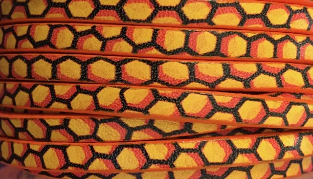 Cuir de veau imprimé; nouveaux modèles - Orange