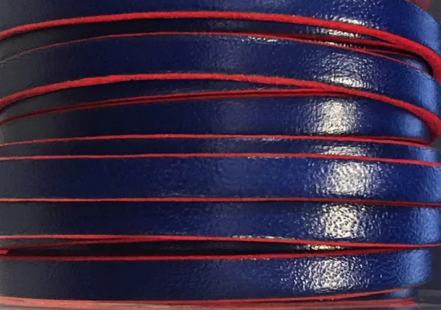 CUIR DE VEAU DOUBLE COULEUR - Bleu