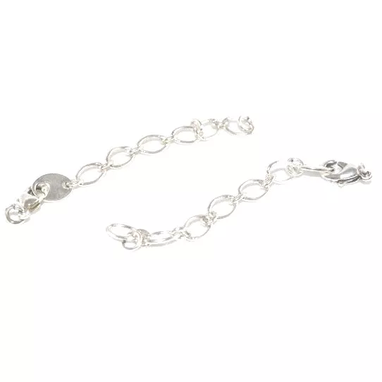 Chainette de rallonge  plaquée 10microns en France - Argent antique