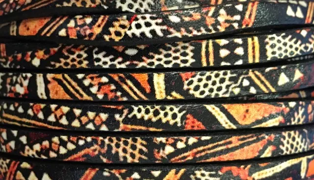 Cuir de veau imprimé; nouveaux modèles - Orange arizona