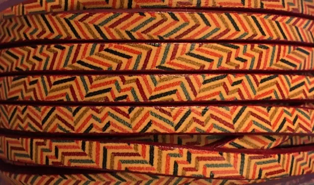 Cuir de veau imprimé; nouveaux modèles - abricot Multicouleur