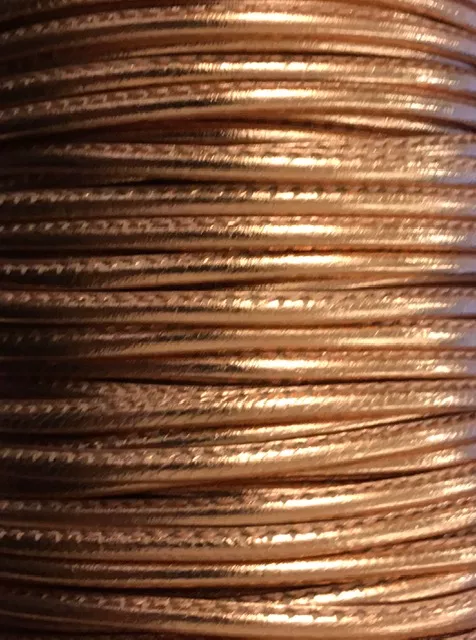 NOUVEAUTES Cuir de chèvre cousu 2.70mm métallisé,7 couleurs - or rose