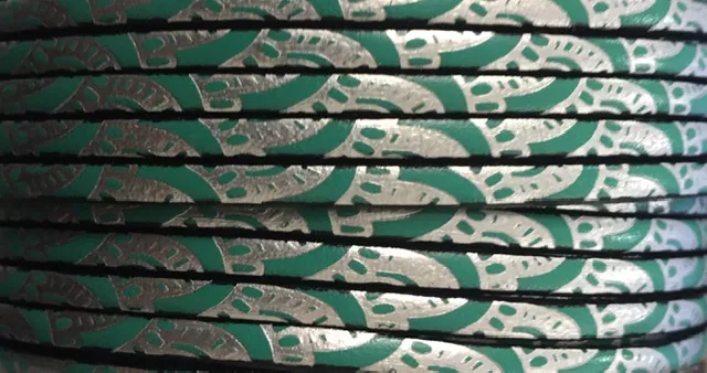 cuir de veau 3mm imprimé, NOUVEAUX MODELES  - Argent