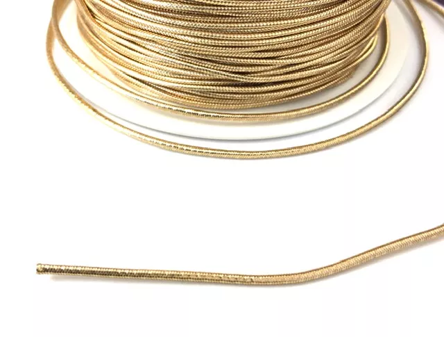 Fils élastiques métallisés - Or