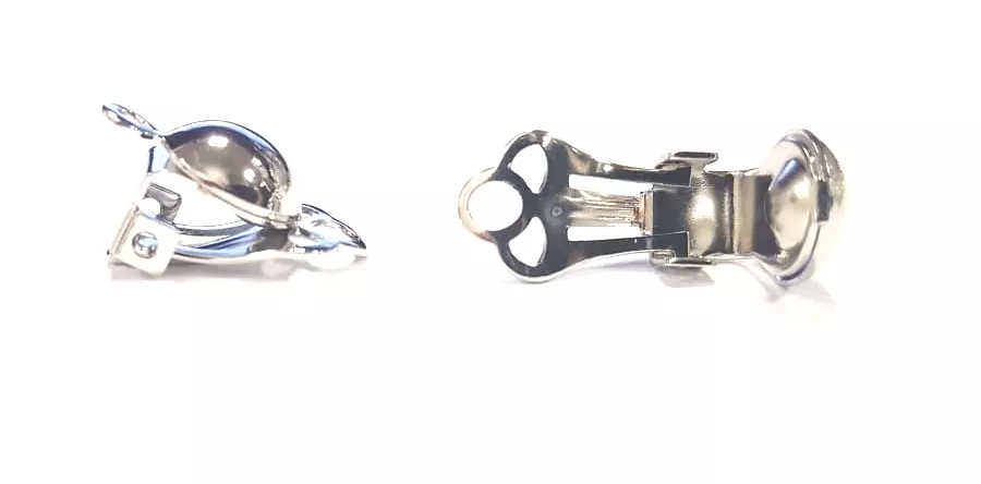 BO à clips en ACIER et ACIER DORE - Argent Or