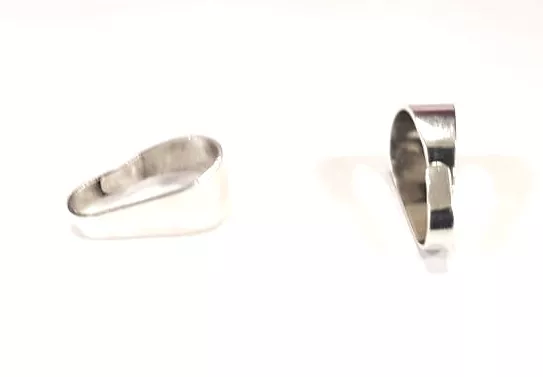 Bélière en laiton 12x5mm - Argent Or