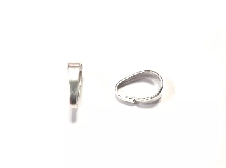 Bélière en laiton 10x7mm - Argent Or