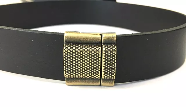 Fermoir aimanté 20mm pour double épaisseur - Bronze