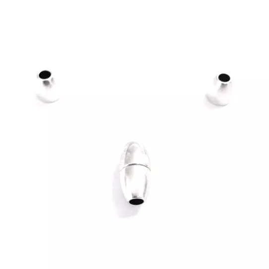 5 Fermoirs aimantés pour cordon rond de 3mm  - Argent antique Or