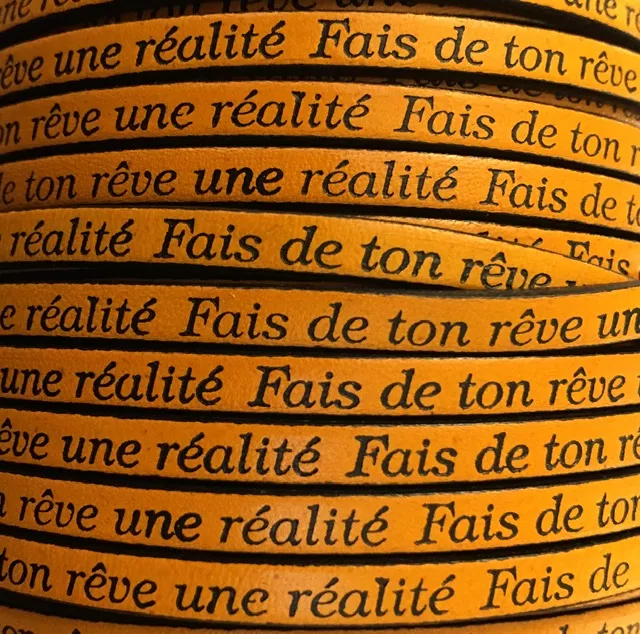 Fais de ton rêve une réalité 5mm-NOUVELLES COULEURS - moutarde Kaki