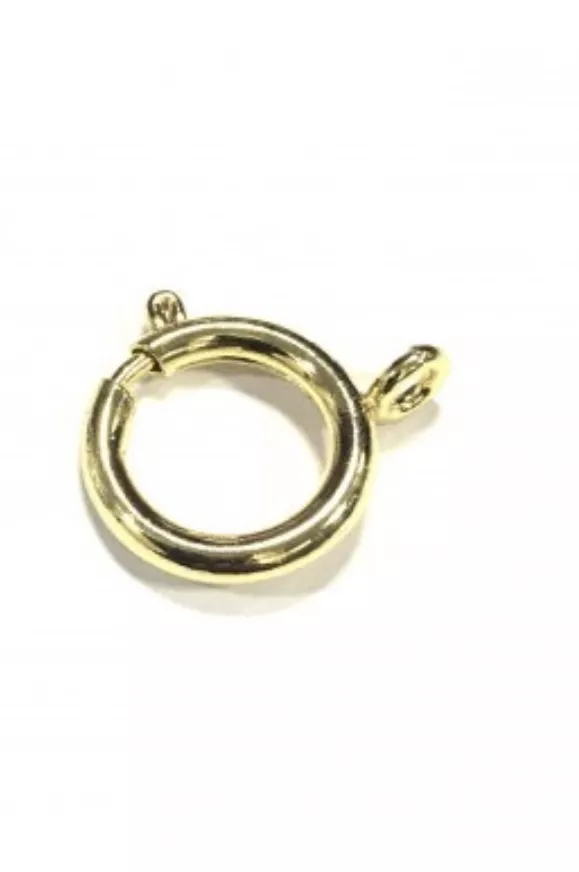 Grand fermoir à ressort 18mm argent antique ou doré - Or