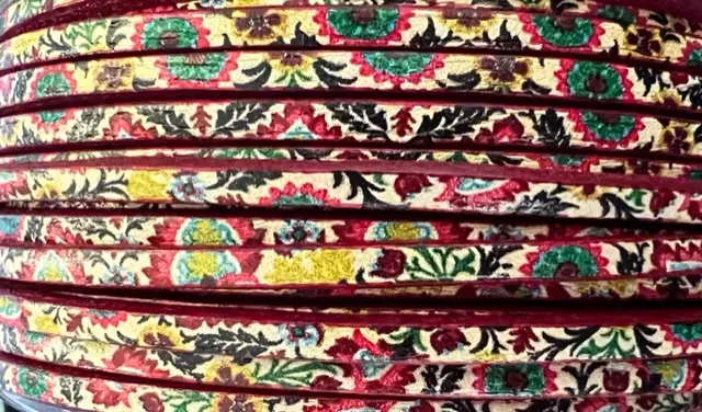 cuir de veau 3mm imprimé, NOUVEAUX MODELES  - Vert herbe