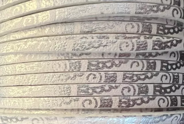 cuir de veau 3mm imprimé, NOUVEAUX MODELES  - Argent vif