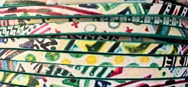 cuir de veau 3mm imprimé, NOUVEAUX MODELES  - Vert émeraude arizona