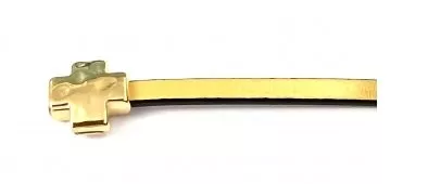 Fermoir aimanté croix 5mm - Or