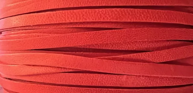 Cuir de kangourou 3mm plat, ne rompt pas facilement - Rouge
