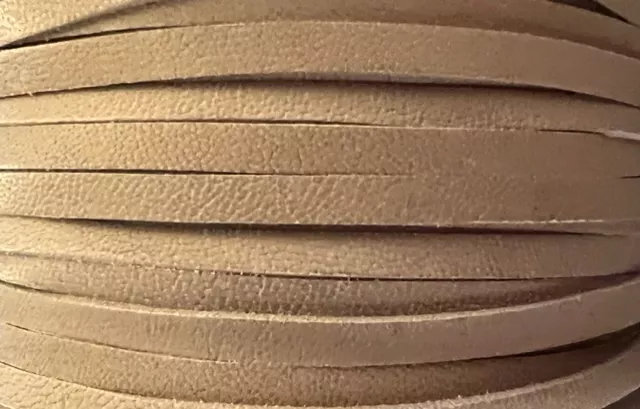 Cuir de kangourou 3mm plat, ne rompt pas facilement - Piedra (taupe clair)