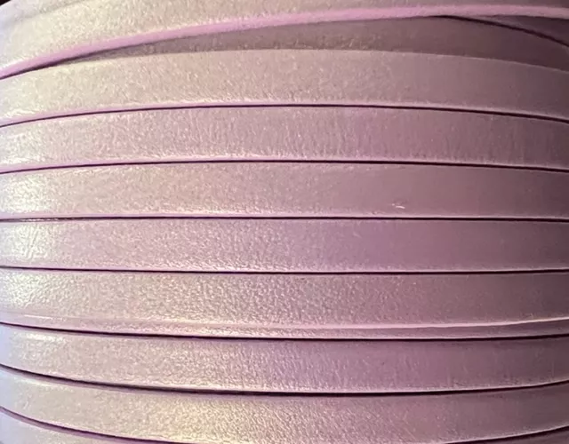 Cuir de veau nacrés 5mm - Lilas