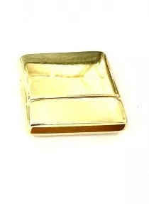 Fermoir aimanté en zamac 20x2mm ouverture facile argent ou doré - Or