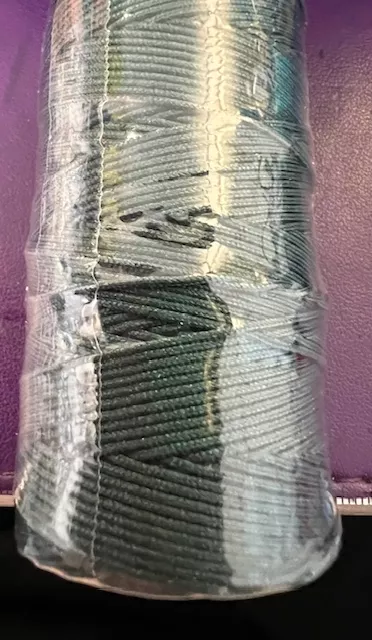 fils polyester pour macramé etc... - Vert foncé