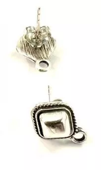 B.O à clous en argent ou or antique - Argent antique