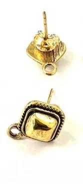 B.O à clous en argent ou or antique - Or antique