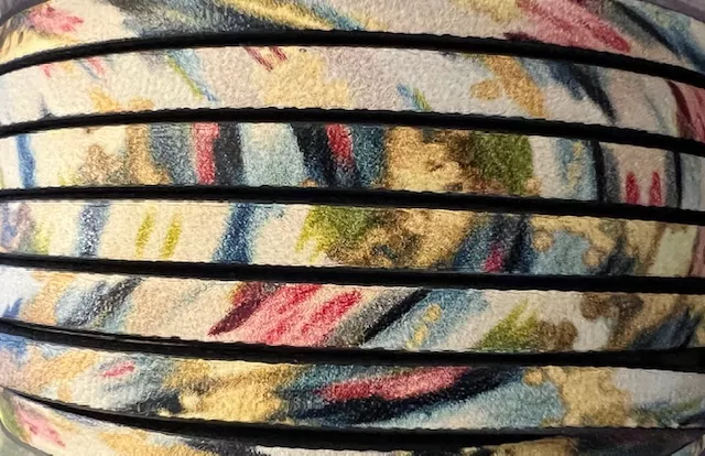 Cuir de veau imprimé en 5mm-NOUVEAUTES - MULTICOULEUR