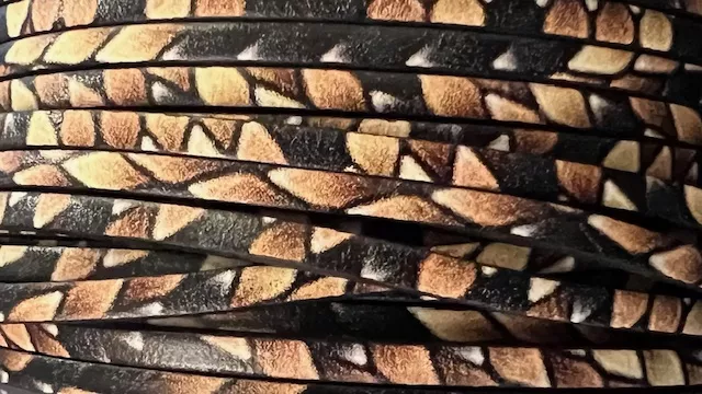 Nouveaux cuirs imprimés en 3mm - Noir