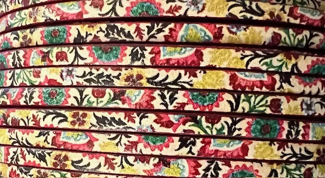 Nouveaux cuirs imprimés en 3mm - jaune moutarde