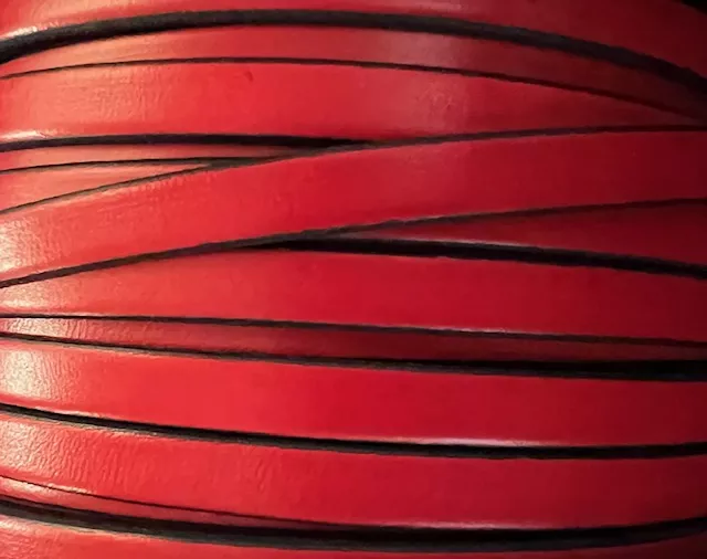 Cuir de veau 7mm - Rouge