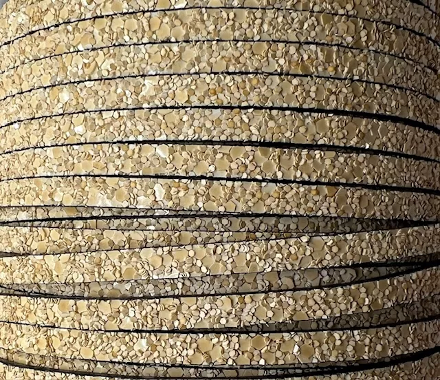 Glitter sablé 5mm. - Jaune sable arizona