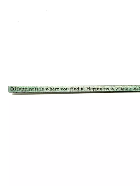 Laser 5mm Happiness is where you find it - Turquoise métallisé